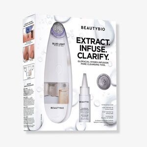 GLOfacial Hydro-Infusion Pore Cleansing + Blue LED Clarifying Tool beauty bio